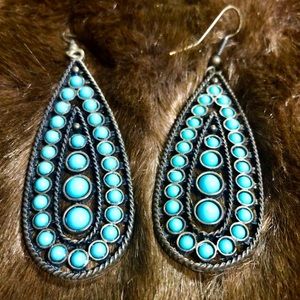 $18 Turquoise statement earrings